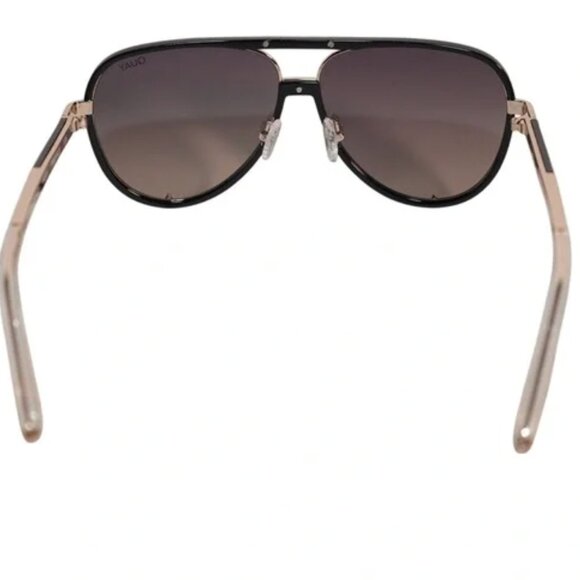 QUAY High Profile Aviator WOMEN / MENS Polarized Black Gold  Frame - Picture 5 of 8